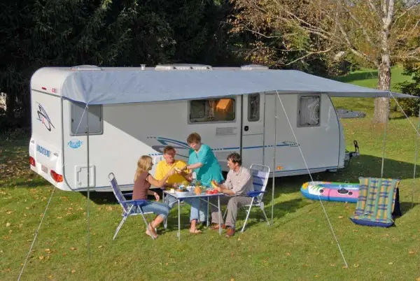 Univerzální sluneční střecha REIMO TENT COMO 4, 350x240 cm, světle šedá Časově Omezené