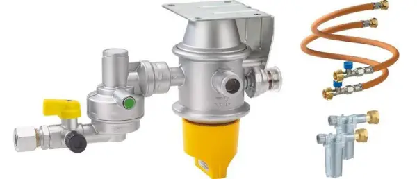 Expresní Doručení Caramatic DriveTwo Set – regulátor tlaku plynu s automatickým přepínáním pro obytné vozy