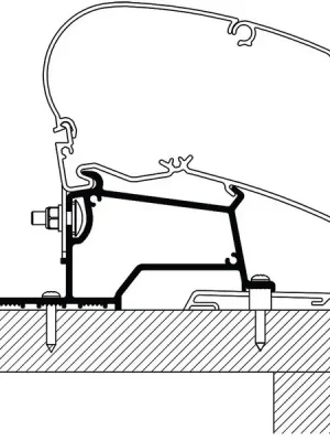 Adaptér Thule markýza 500 cm (centimetry) - Rapido Series Compact Integral Cenová Bomba