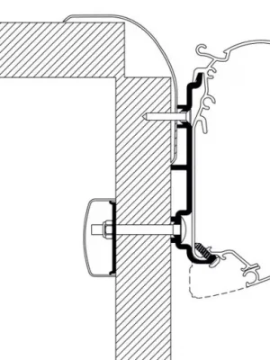 Adaptér Thule markýza 400cm (centimetry) - adaptér Fiat Frankia Značkový
