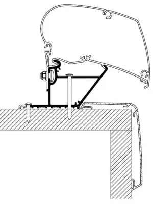 Adaptér Thule markýza 350cm (centimetry) - Rapido Series Compact Poslední Šance