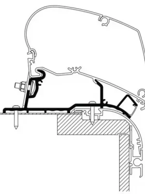 Adaptér na střechu karavanu LED TO6300/9200 5,00m Poslední Šance