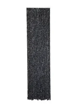 Žinylkový fleecový závěs 56x185 černá/šedá - na dveře karavanu Horká Nabídka