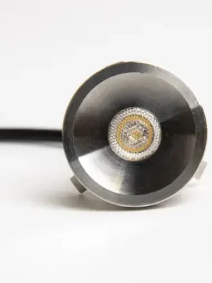 12V LED bodová, nerezová ocel, průměr: 28mm, 1W Tovární Cena