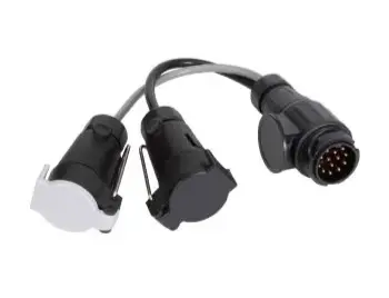 Adaptér Vechline Power – 13pin zásuvka na 7pin zástrčku 12N/12S Horká Nabídka