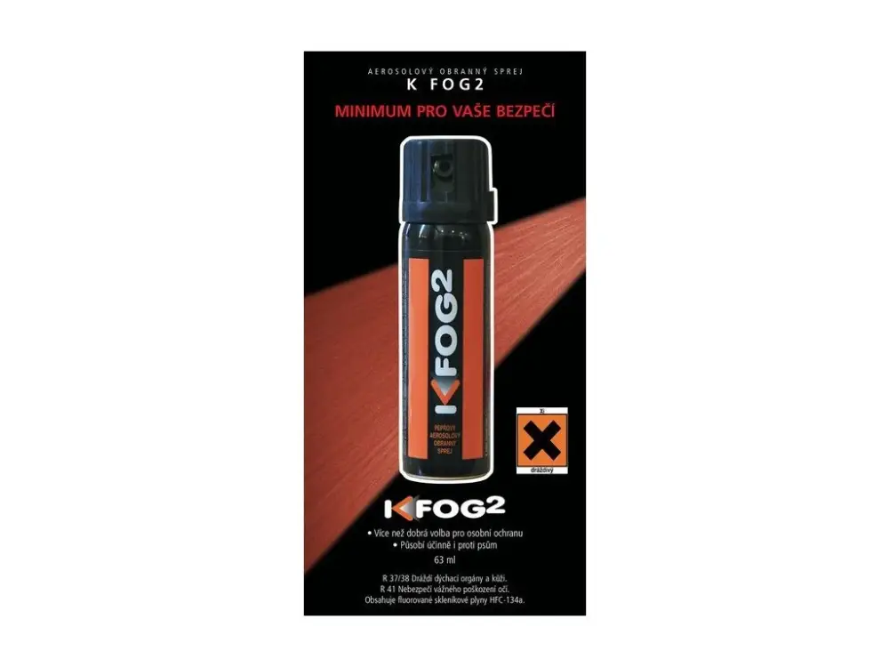 Pepřový obranný sprej K-FOG2 aerosolový 63 ml Koupit Online