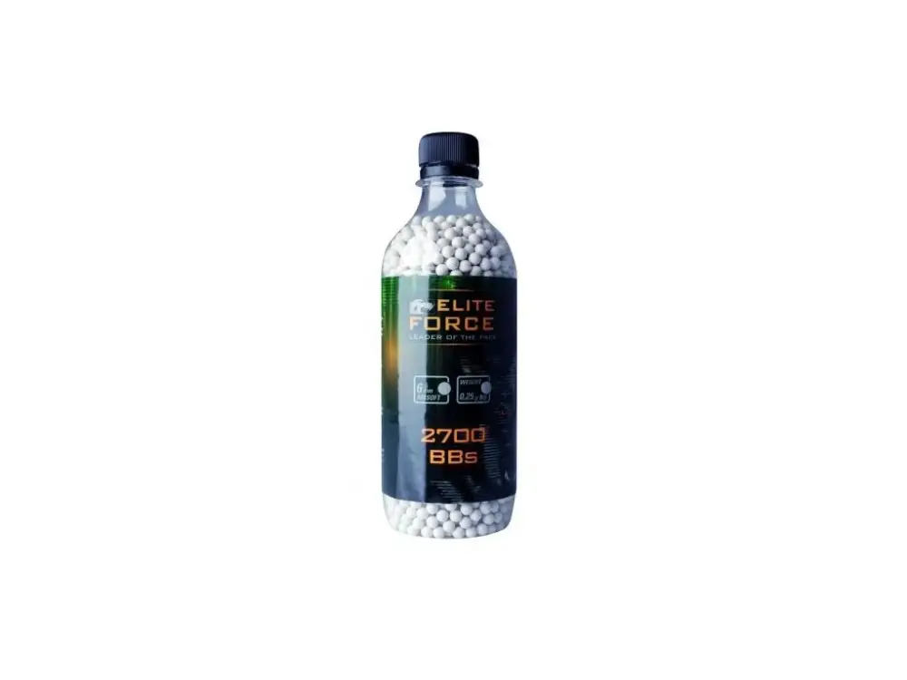 Víkendová Akce Kuličky Elite Force BB 6mm 0,25g 2700 ks bílé