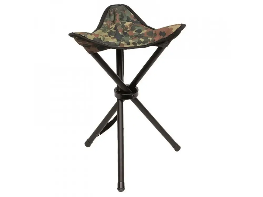 Akce Skládací stolička MIL-TEC - trojnožka Flecktarn