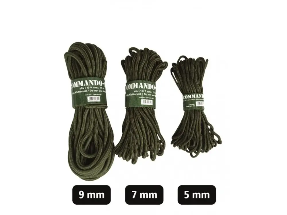 Šňůra MIL-TEC Commando 9mm Olive Hit Sezóny