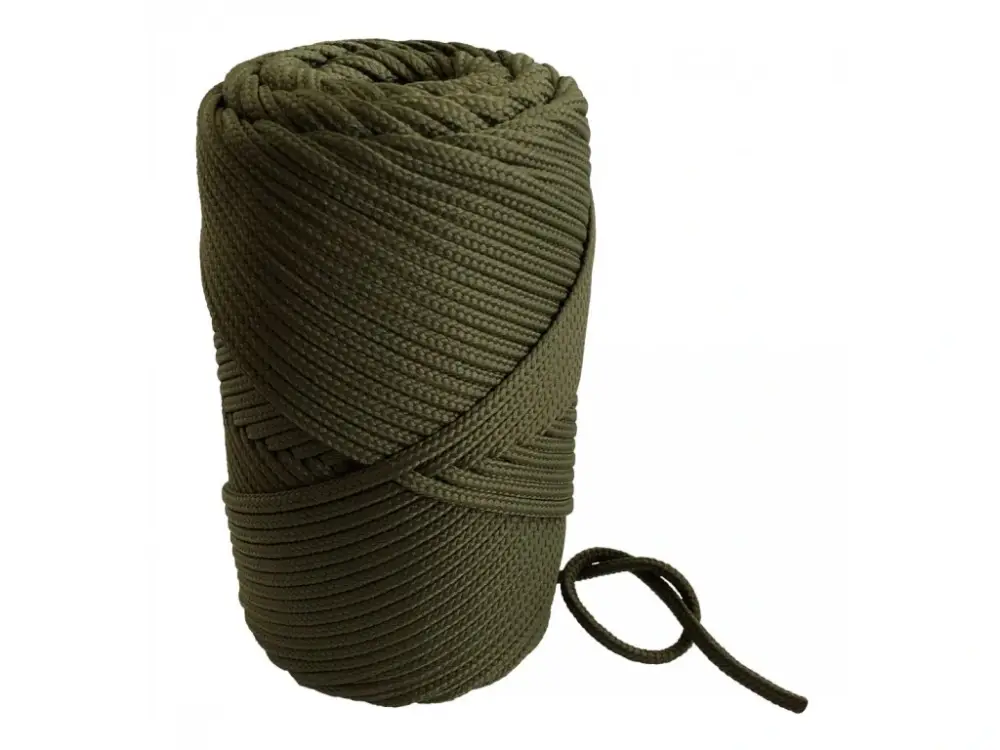 Šňůra proplétaná 4,7mm Olive 1m Aktuální