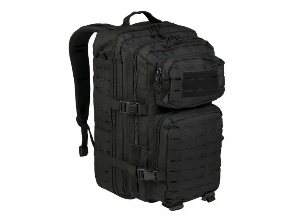 Batoh MIL-TEC US Assault "LASER CUT" 36l Black Autentický
