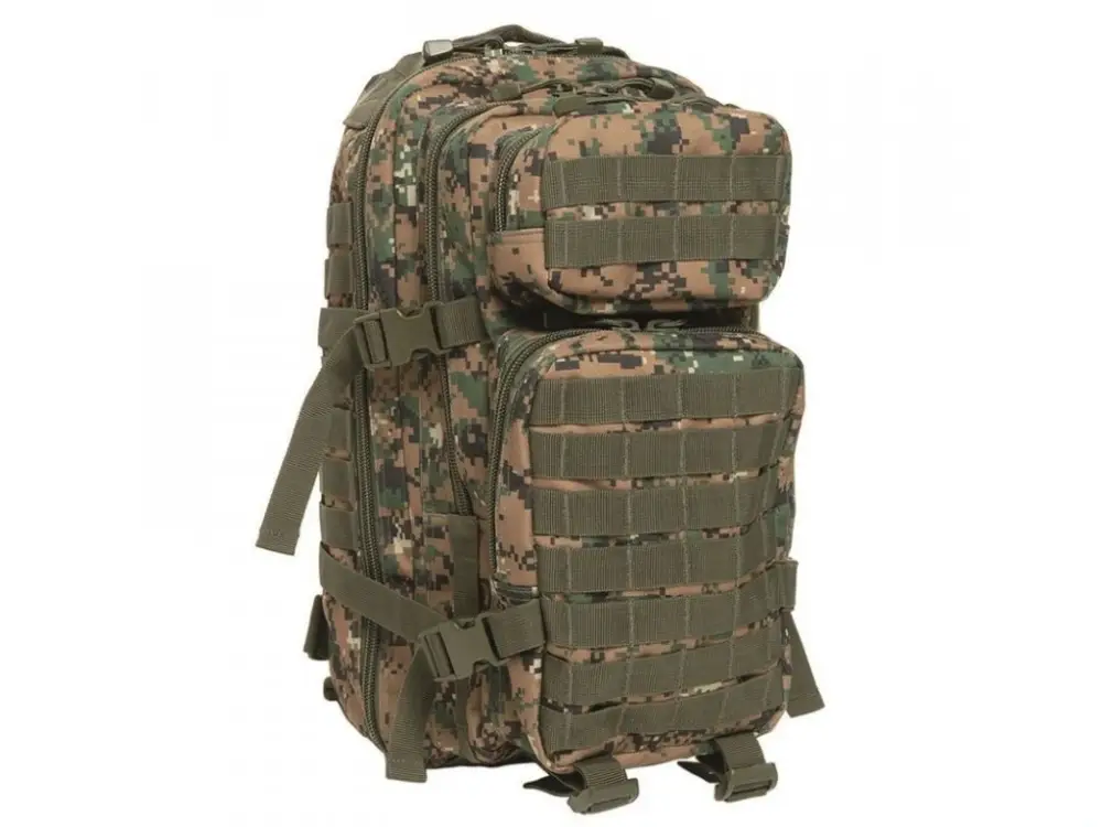 Batoh MIL-TEC US Assault Pack SM 20l Digital Woodland Nejprodávanější