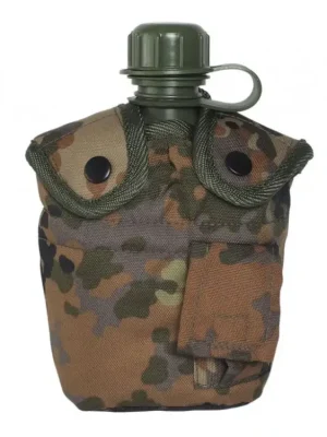 Dokud Zásoby Vydrží Láhev polní MIL-TEC US s pitítkem Flecktarn