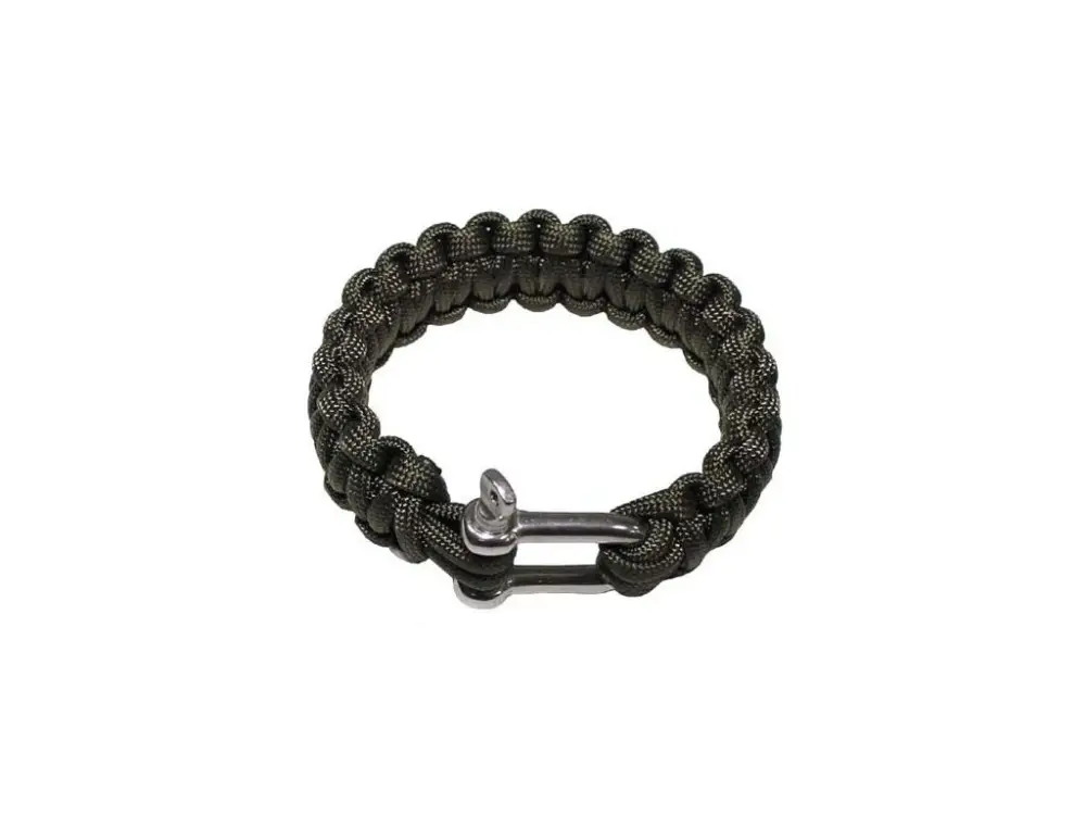 Náramek Max-Fuchs Paracord 23 mm (kov.spona) Olive Sleva