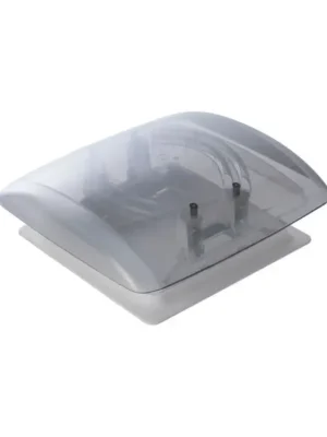 Střešní okno VisionVent S pro, 28x28cm s bílým rámem a kouřovým sklem - pro tloušťku stěny 24-46 mm Sleva