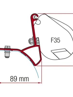 Adaptér markýzy Fiamma pro markýzu F35 Pro, Trafic.Vivaro od roku 2015 Akční Nabídka