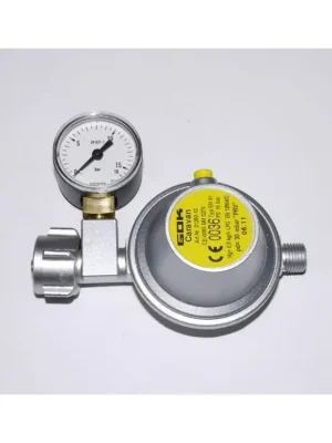 Finální Výprodej Regulátor plynu 8 mm s manometrem, plynová láhev