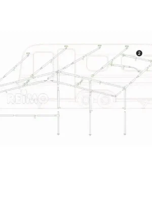 Napínací tyč/střešní nosná tyč 160-200 cm, 3-dílná Akční Cena
