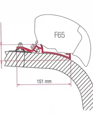 Adaptér Fiamma Kit Giottiline - Fendt Akce