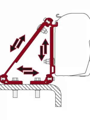 Adaptérová lišta pro univerzální použití markýzy Fiamma F45 Finální Výprodej