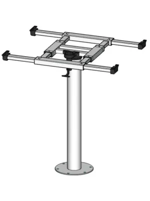 Rychlé Dodání Stolní sloupek s otočným a posuvným mechanismem H730mm Alu