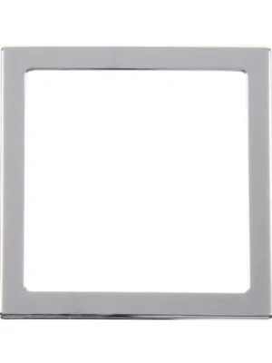 Krycí rámeček 1-násobný 62x62mm, stříbrný chrom (volný) Cenový Hit