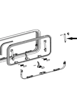 Časově Omezené Klik-klak displej levý + pravý S7Z od roku 2001 pro výšku 450 mm