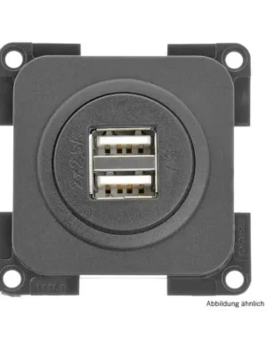 Vrácení Zdarma Dvojitá nabíjecí zástrčka USB černá, volně ložená