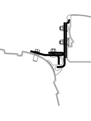 Markýza Thule 3200, adaptér VW T5/T6 Minivan Multi Rail LHD Sezónní Sleva