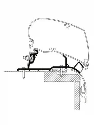 Adaptér pro markýzu Omnistor, Eriba Nova 2020, 425cm Zlevněný