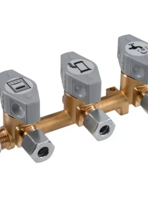 Třícestný uzavíratelný ventil GOK - vstup 8 mm, výstupy 8 mm Nejlepší Volba