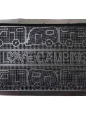 Gumový odkapávač na boty I LOVE CAMPING - černý Cenově Výhodný