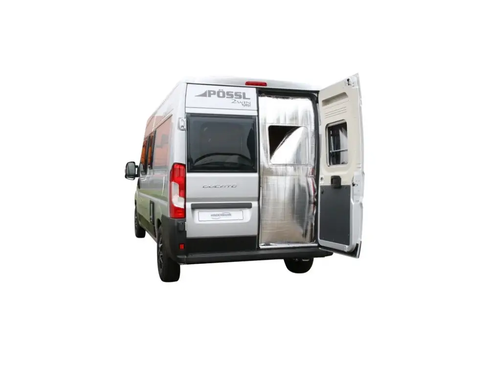 Tepelná clona Hindermann pro vysoké zadní dveře s výřezem pro okno pro Fiat Ducato a VW Crafter Oblíbený