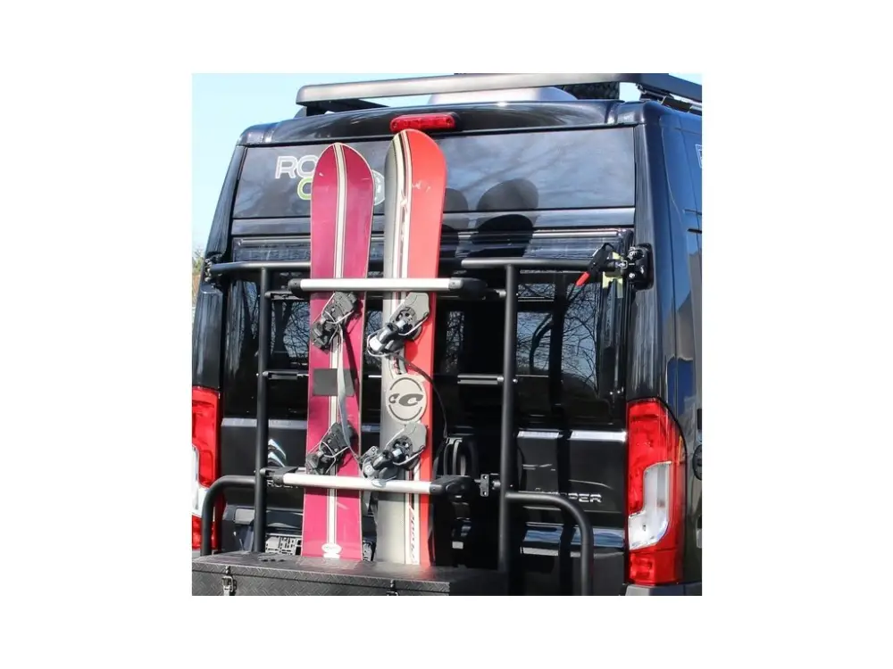 Zadní nosič lyží/snowboardů EuroCarry pro VW T5/6, Ducato, Jumper, Boxer Akce
