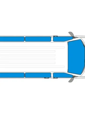 Vnitřní termoclona do oken VW T5 a T6 - 8 dílů Omezená Nabídka