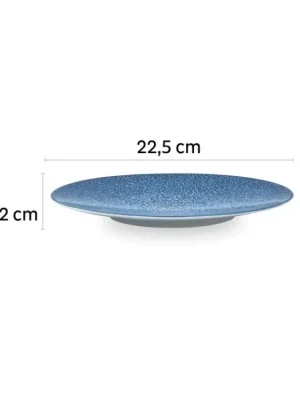 Zlevněný Porcelánový magnetický talíř Silwy - malý, 2 ks, modrý