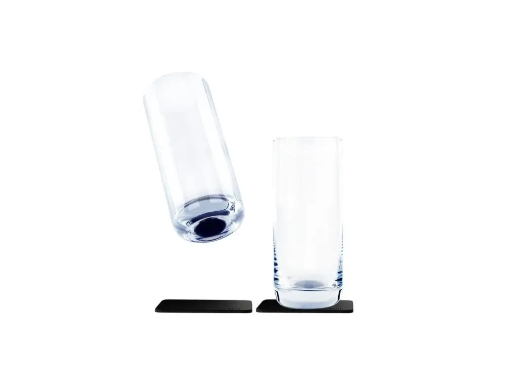 Aktuální Magnetická křišťálová sklenice na pití LONG DRINK SLIM Silwy, 2 ks