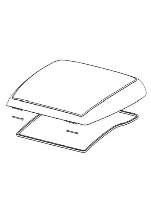 Levný Náhradní sklo DOMETIC Mini Heki Plus/Style s těsněním a čepem závěsu