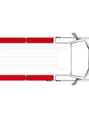 Vnitřní termoclona pro Ford Tourneo Custom od roku 2023, krátký rozvor Bezpečná Platba