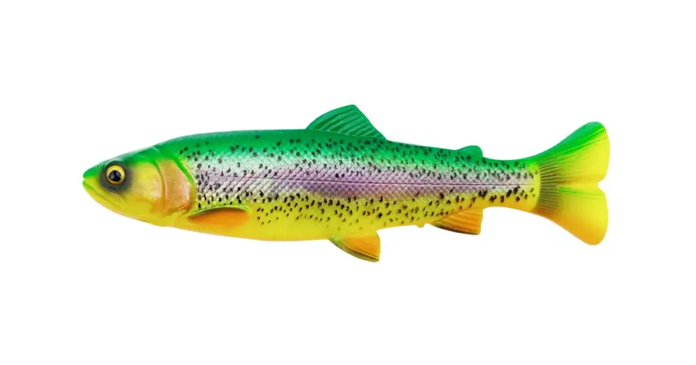 Nakupujte Hned Savage Gear Gumová Nástraha 4D Linethru Pulsetail Trout Slow Sink Firetrout - 16 cm 51 g
