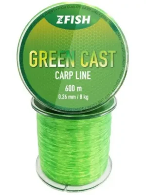 Časově Omezené Zfish Vlasec Green Cast Carp Line - 0,28 mm 600 m