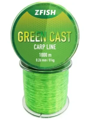 Zfish Vlasec Green Cast Carp Line - 0,26 mm 1000 m Ověřený