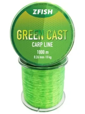 Zfish Vlasec Green Cast Carp Line - 0,34 mm 1000 m Ihned K Objednání