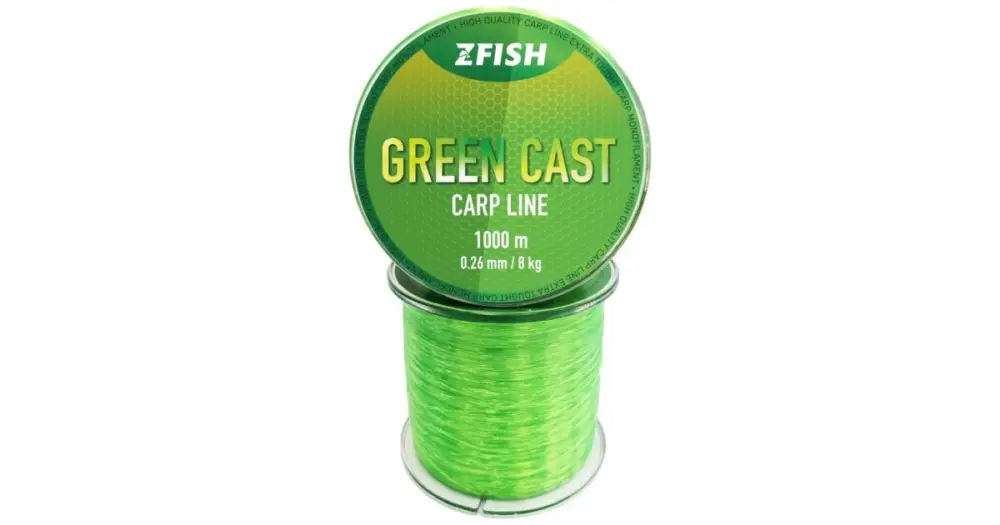 Zfish Vlasec Green Cast Carp Line - 0,34 mm 1000 m Ihned K Objednání