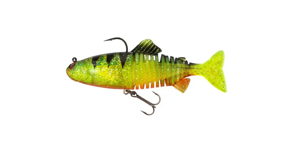 Fox Rage Gumová Nástraha Replicant Jointed UV Perch - 18 cm 80 g Ihned K Objednání
