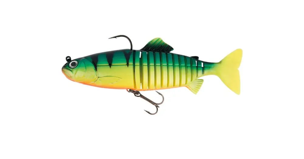 Dokud Zásoby Vydrží Fox Rage Gumová Nástraha Replicant Jointed UV Firetiger