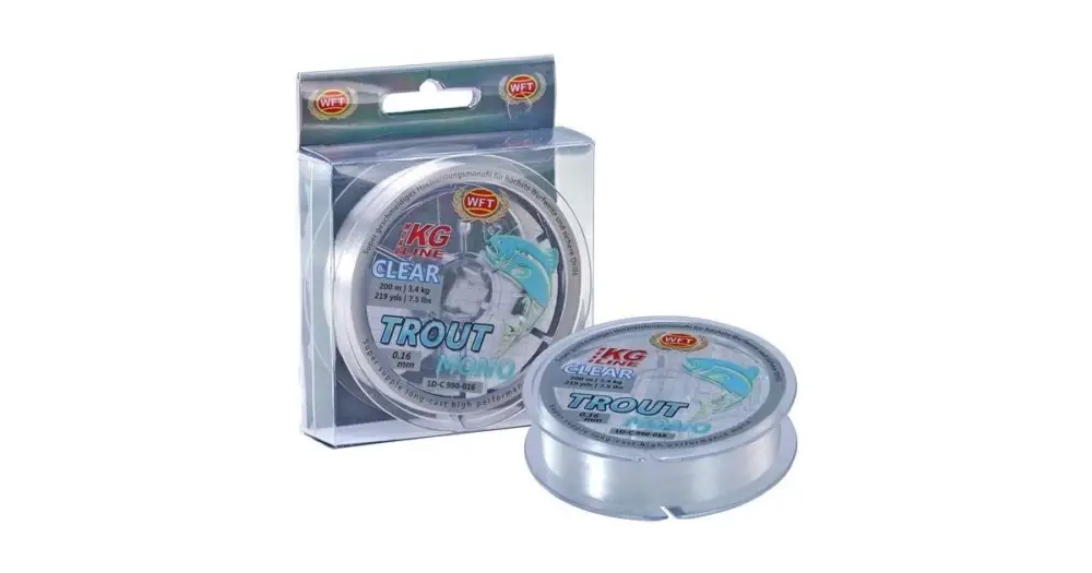 WFT Vlasec Trout Mono Clear 200 m - 0,16 mm 3,4 kg Doprava Zdarma