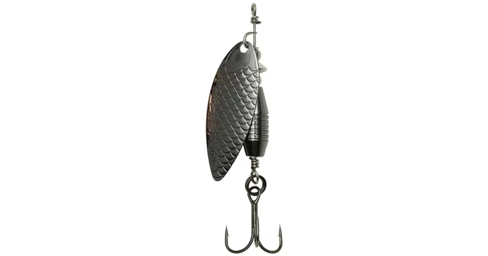 Finální Výprodej Dam Třpytka Fast Water Spinner Sinking Gunsmoke - Velikost 4 Hmotnost 14 g