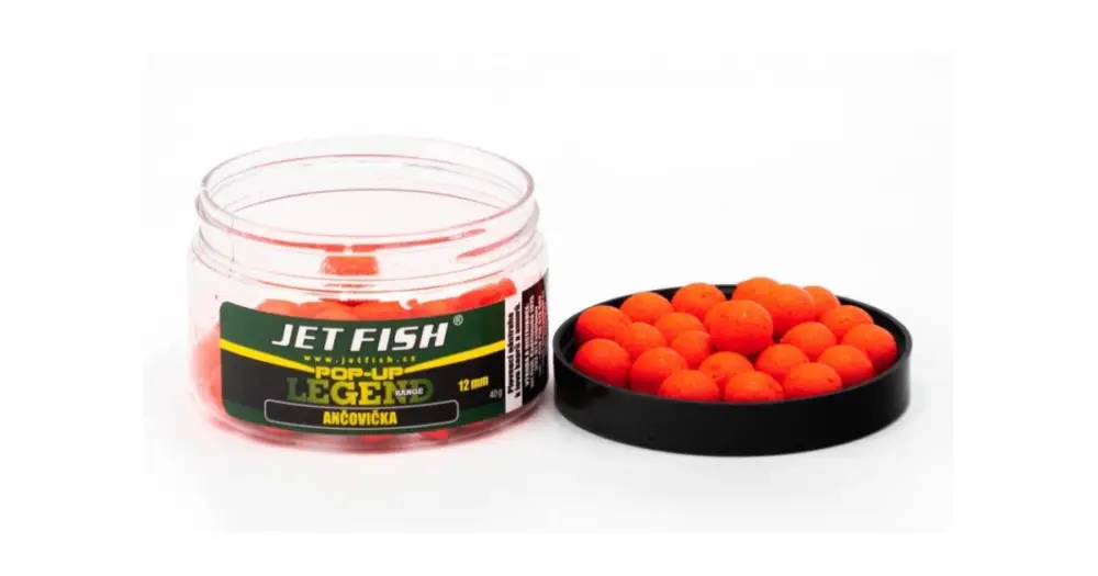 Autentický Jet Fish Plovoucí Boilie Legend Range Ančovička - 40 g 12 mm