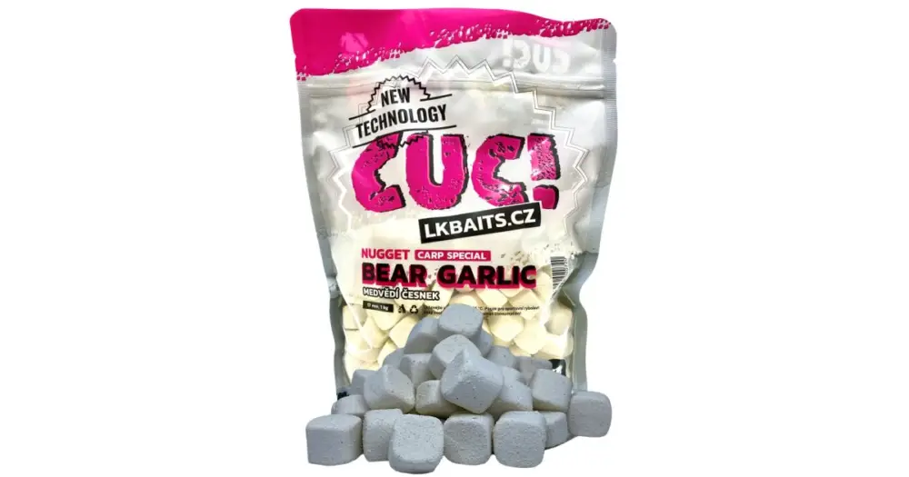 LK Baits CUC Nugget Carp Garlic Bear 1 kg Sleva